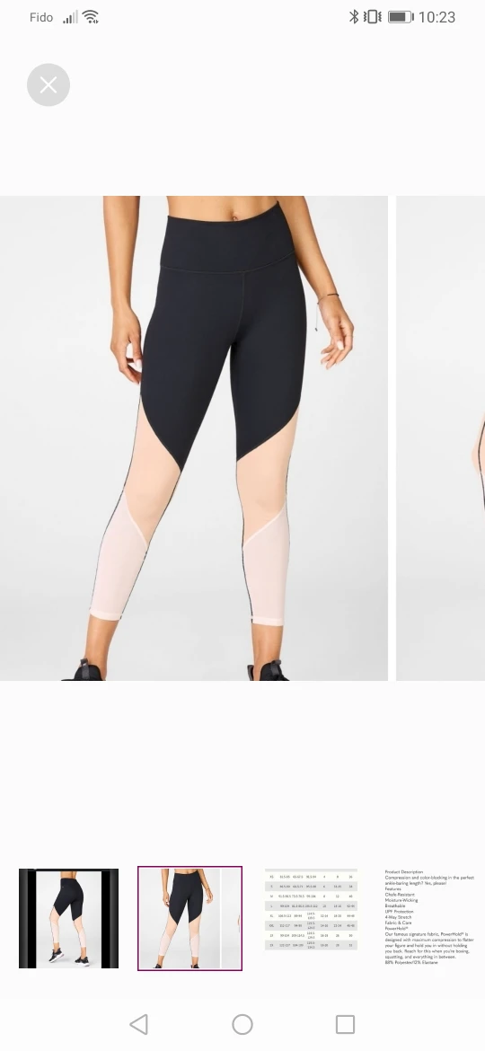 fabletics small leggings thumbnail