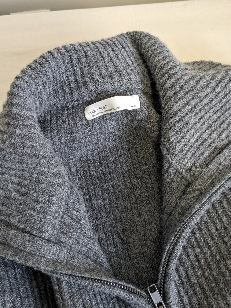 Oak + Fort half zip sweater image indicator(3)