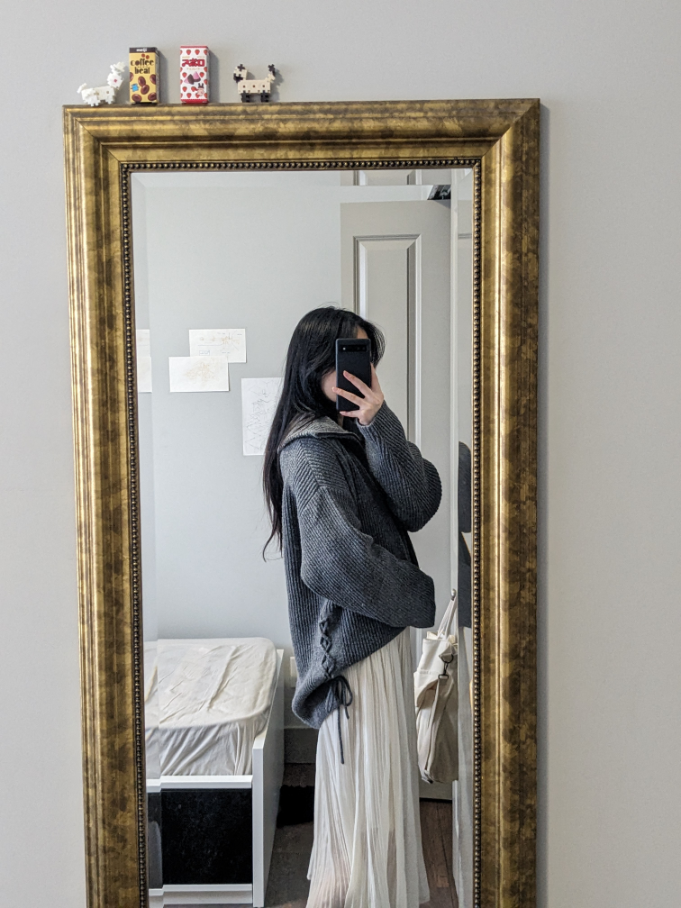 Oak + Fort half zip sweater image indicator(7)