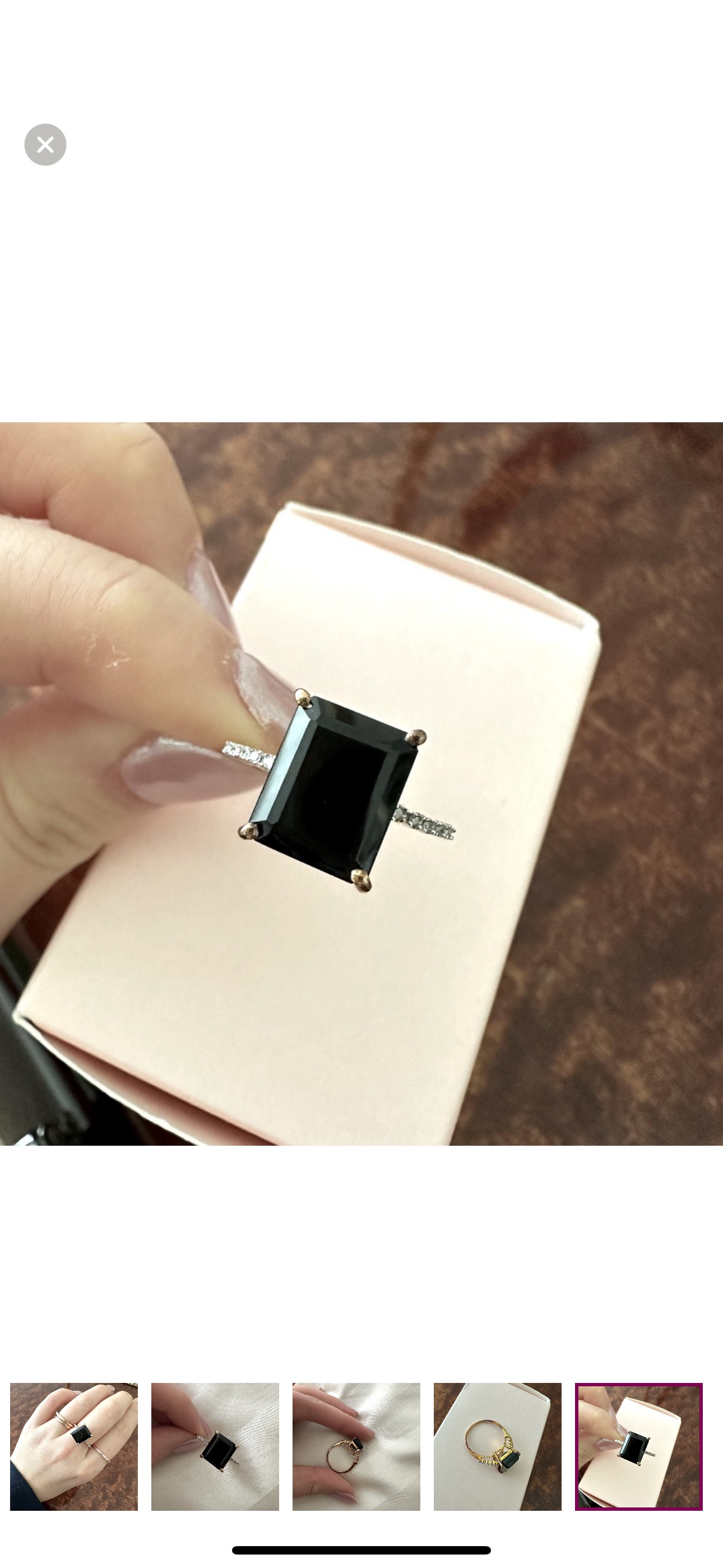 Real onyx women’s ring! image indicator(3)