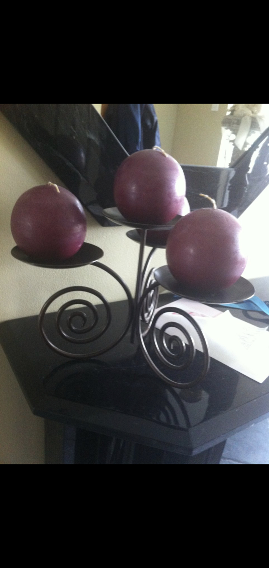 candle stand from party lite candles not included