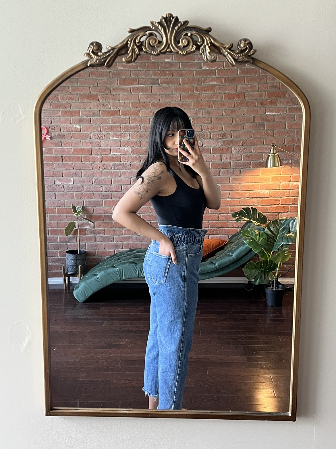 Oak and Fort Straight Leg Blue Jeans image indicator(2)