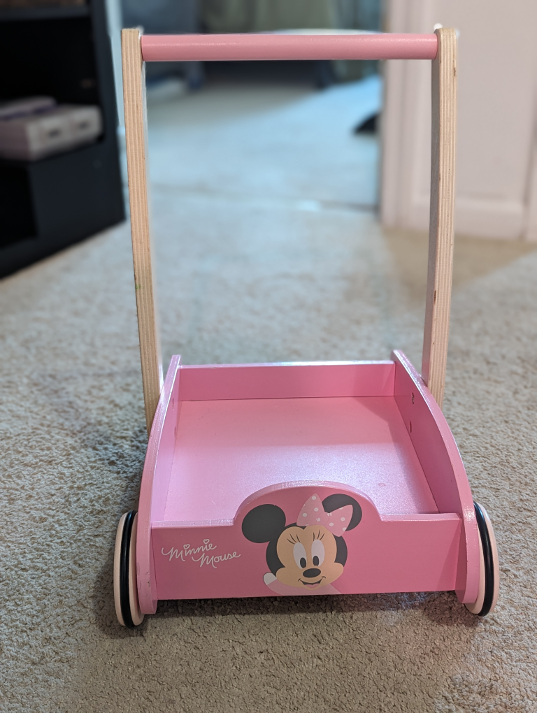Wooden Mini Mouse trolly