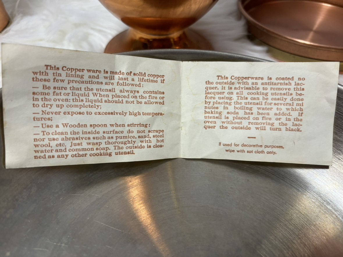 6 piece Copper Set image indicator(3)