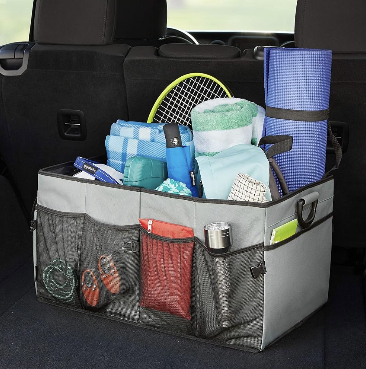 Amazon Basics Foldable Cargo Trunk Organizer with Handles - photo 5