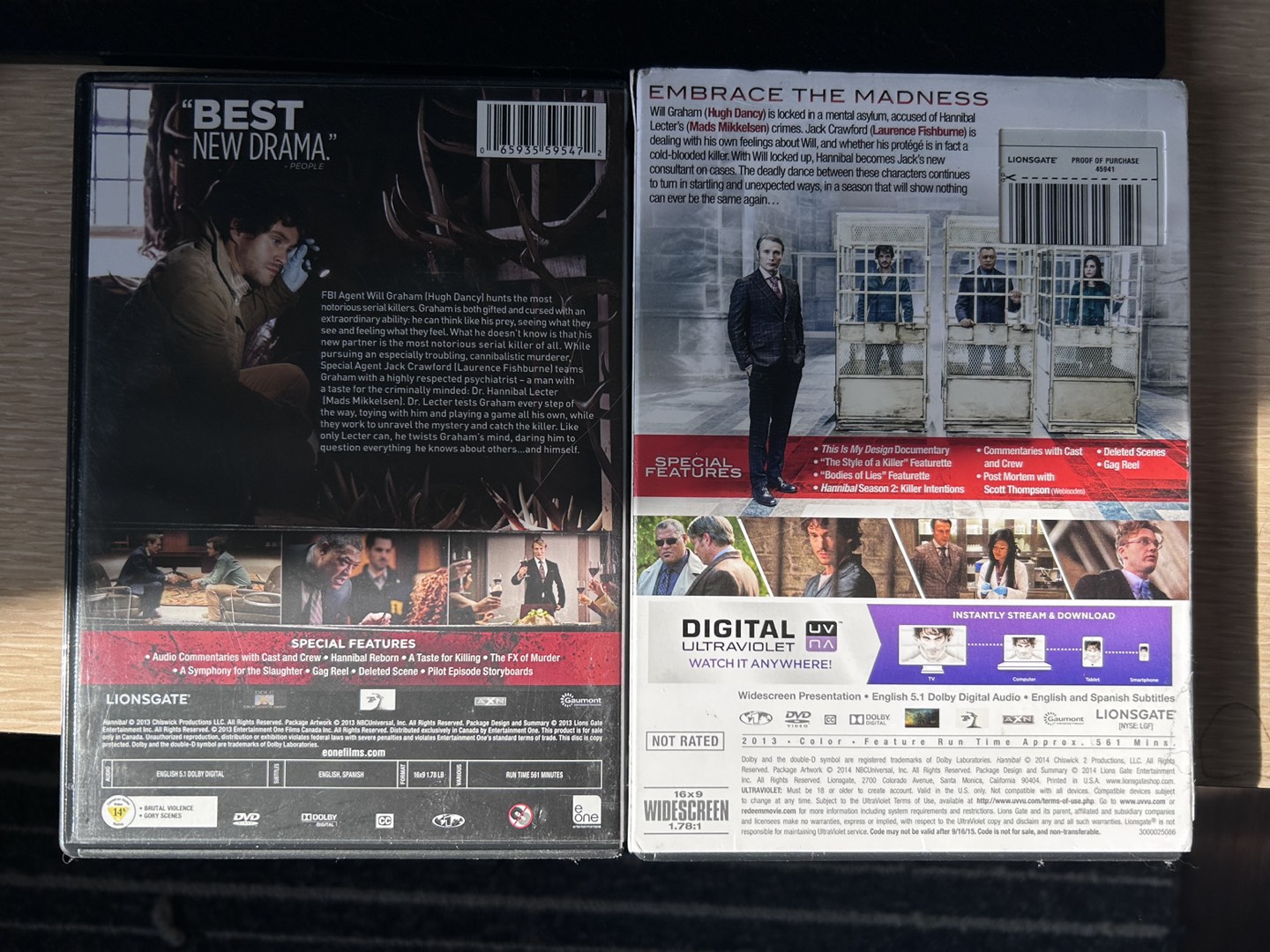 Hannibal S1 + S2 DVDs | TV Show image indicator(2)