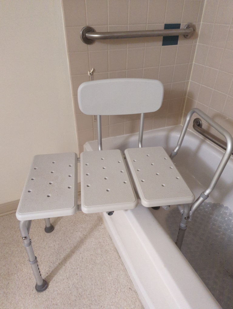 Tub transfer bench image indicator(2)