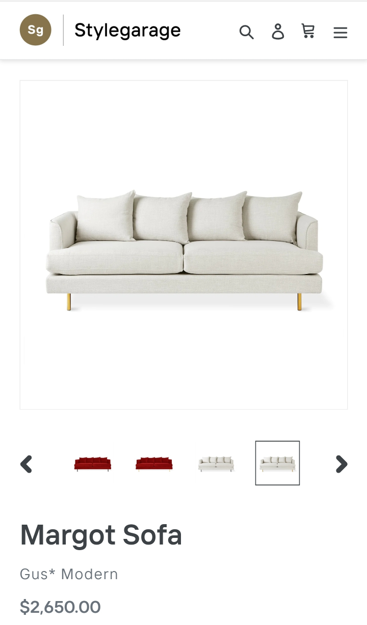 Margot Sofa - Gus Modern - Style Garage - photo 2