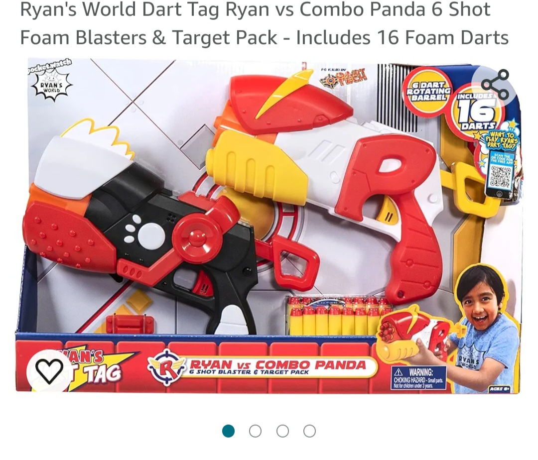 Ryan's World Dart Tag Ryan vs Combo Panda 6