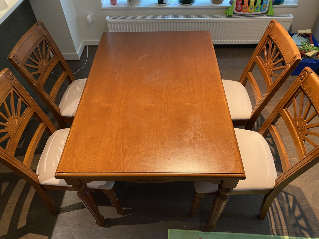 Dinner table with chairs - photo 3