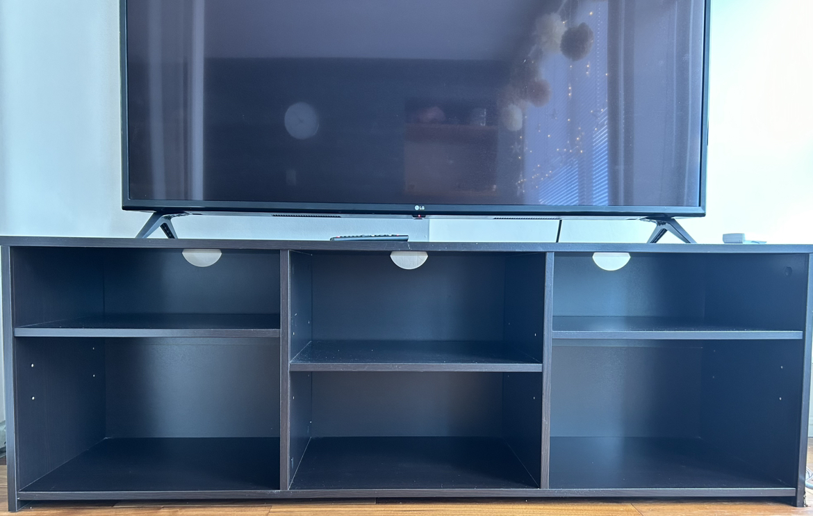 Storage TV Stand for TVs up to 70" - Black