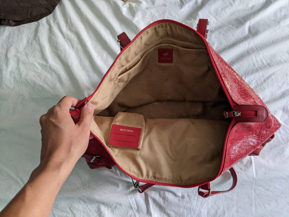 Piero Guidi Red Women's Handbag image indicator(3)