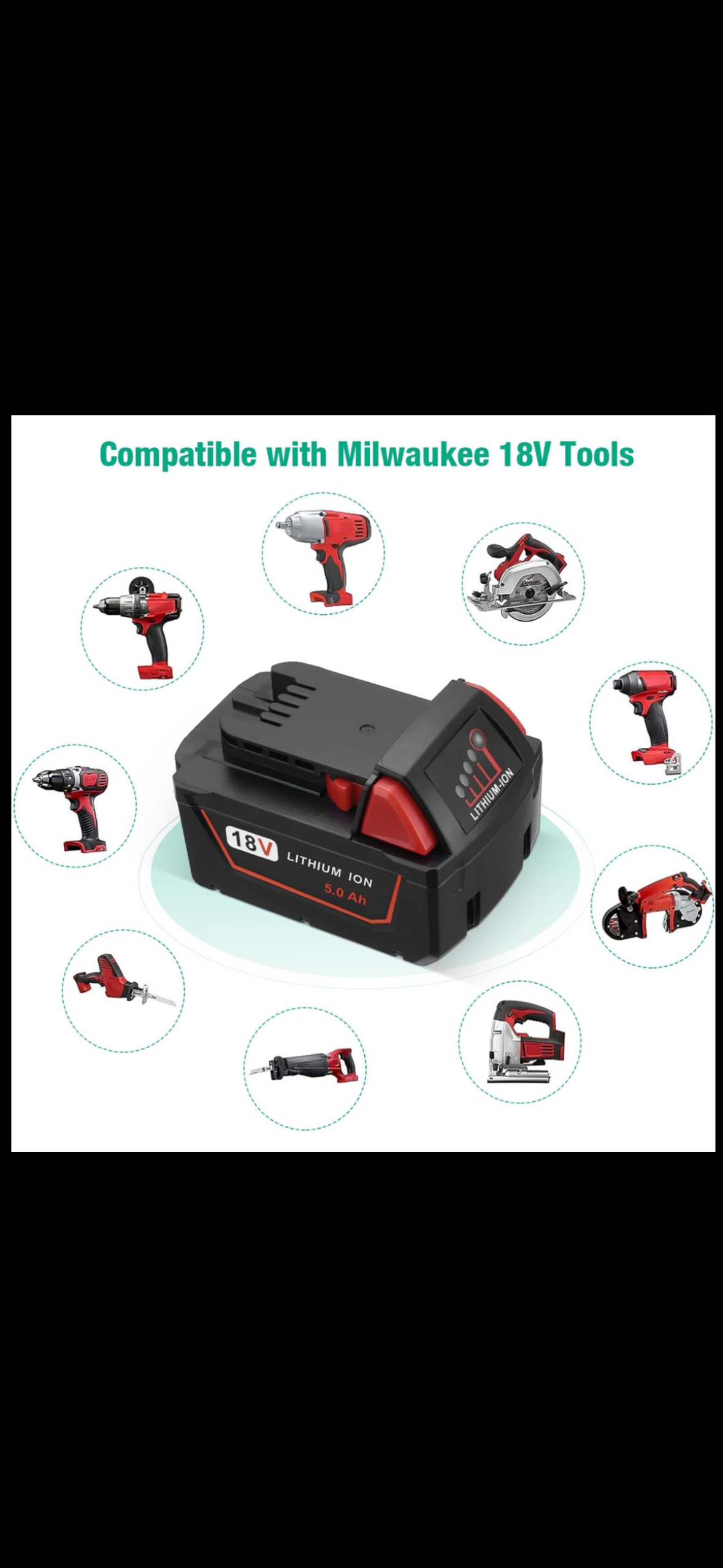 Battery and Charger Replace for Milwaukee image indicator(2)