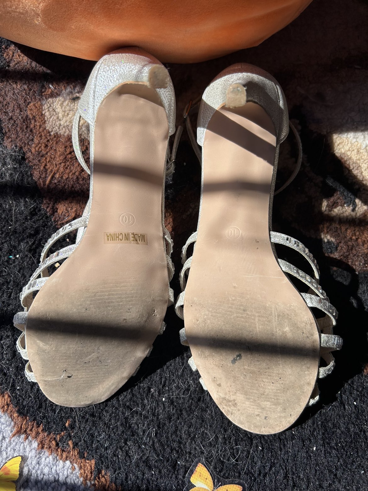 Sparkling Silver Heels | David’s Bridal | Size 10 image indicator(3)