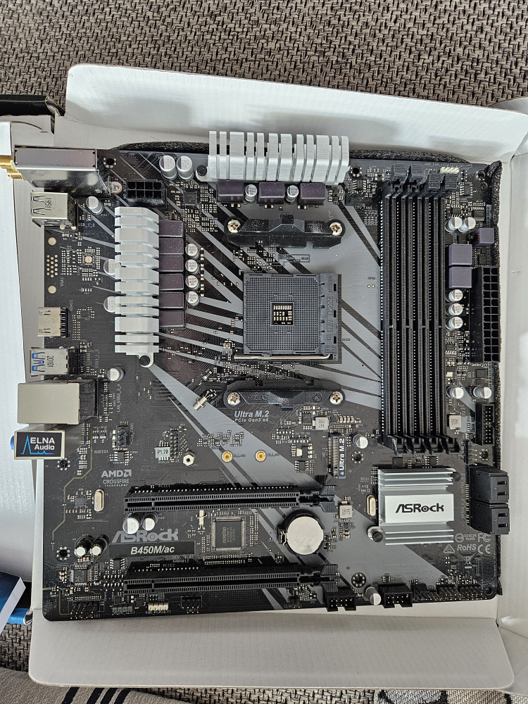 ASRock B450m /ac Motherboard