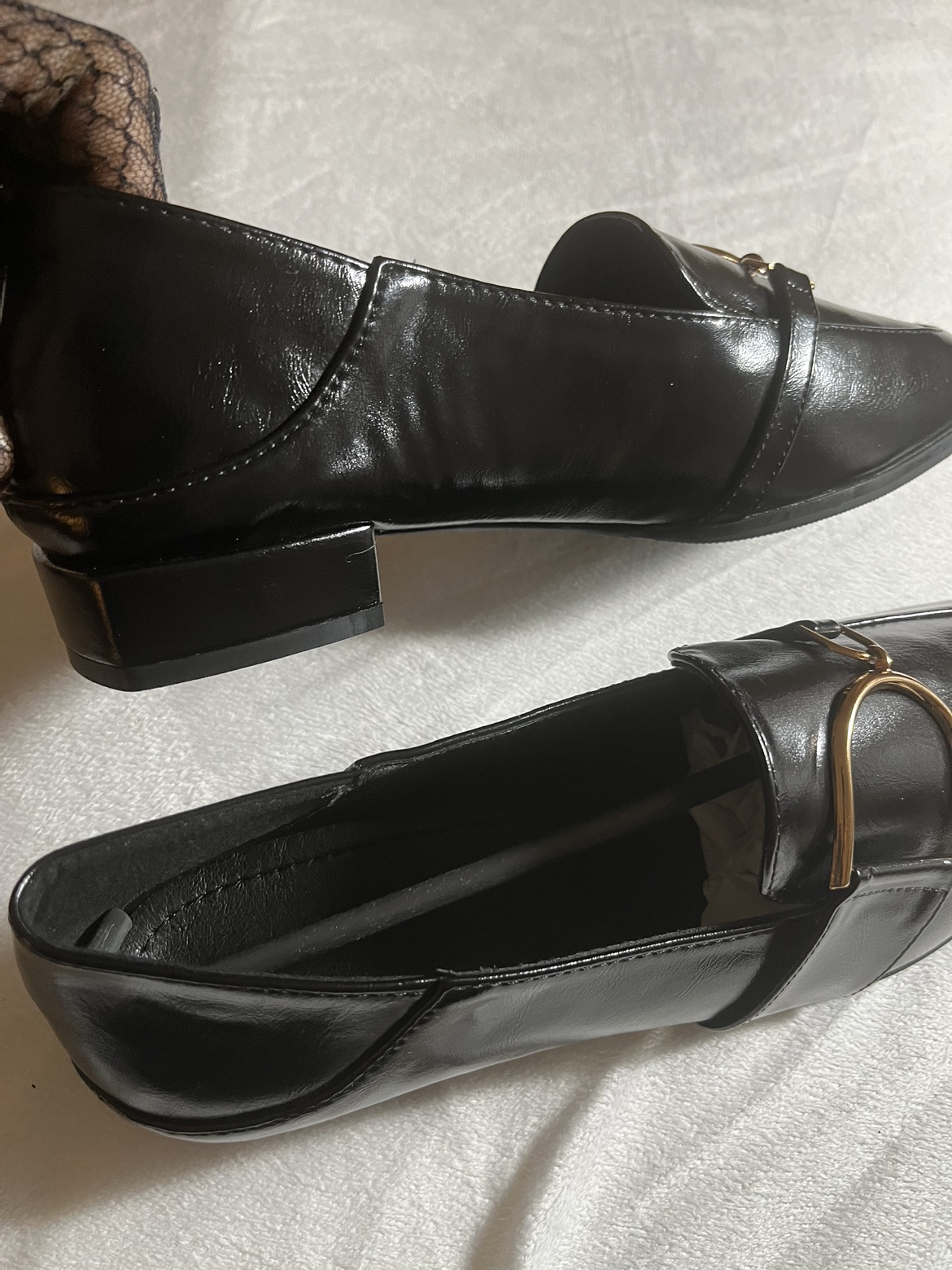 Black patent flats size 11M (43) - photo 2
