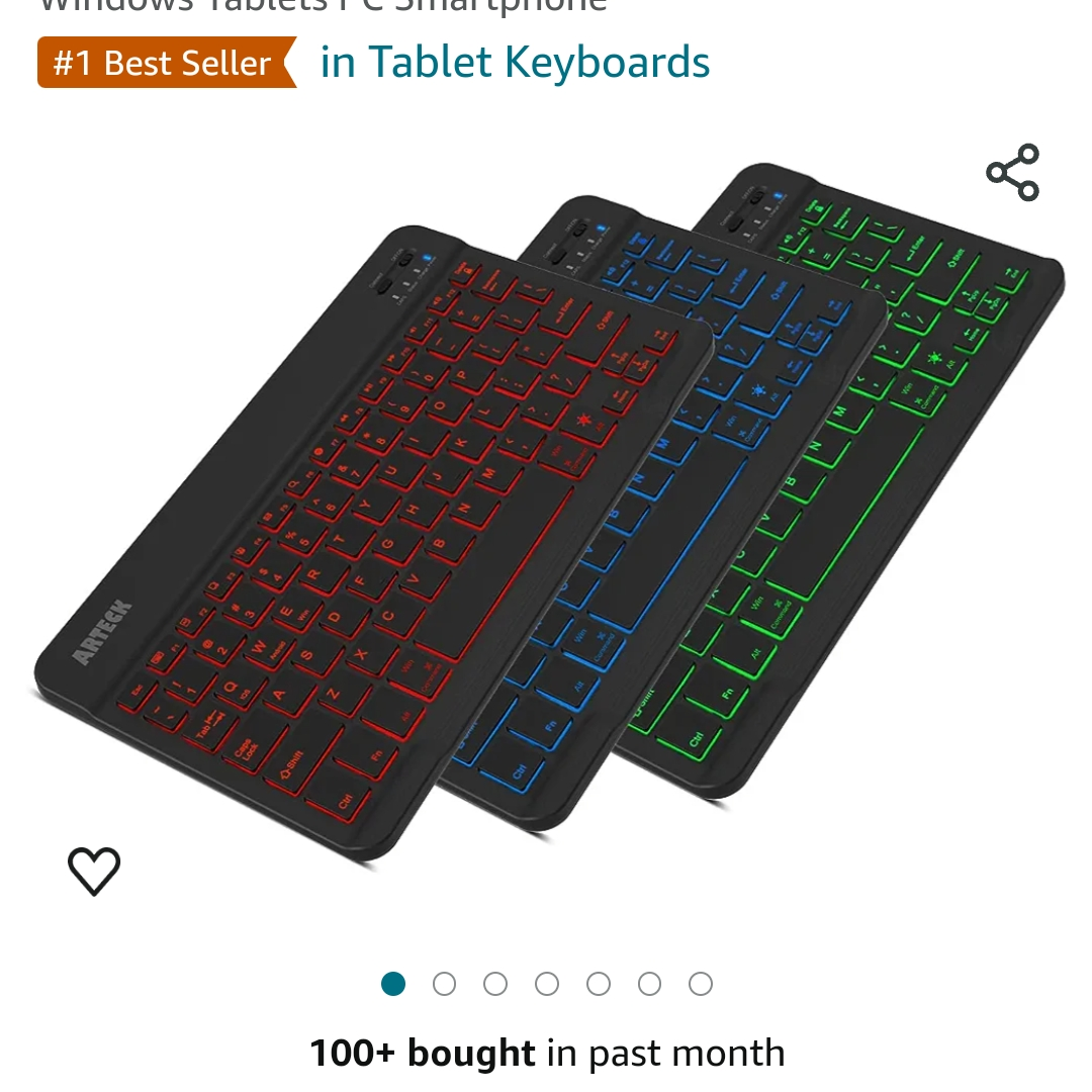 Slim Wireless Keyboard - Blue