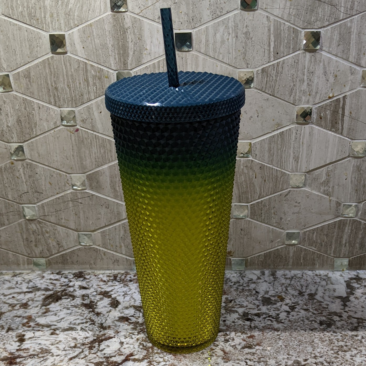 Starbucks Bling Lemongrass & Turquoise Ombre Tumbler image indicator(3)