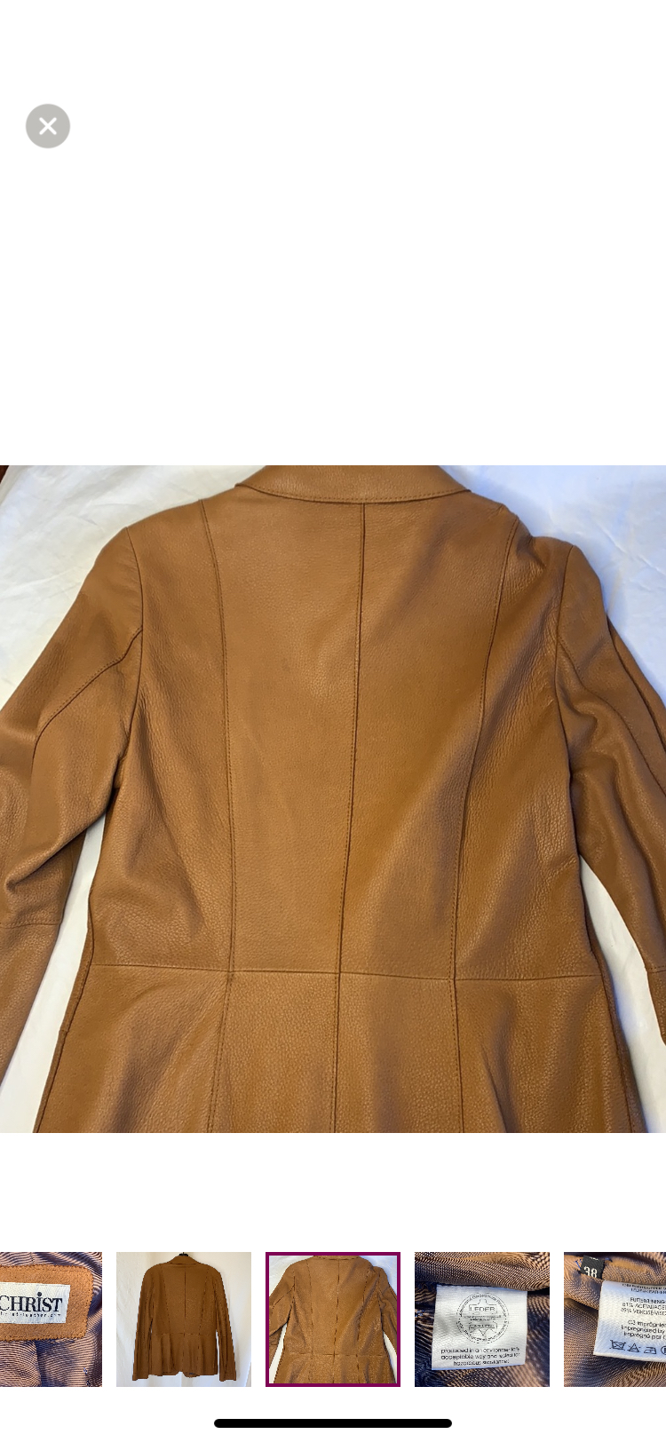 Christ Deer Leather Jacket 🥕 image indicator(4)