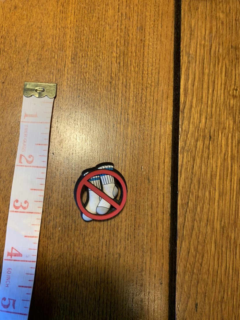 3 dimensional rubber pin #freecycle