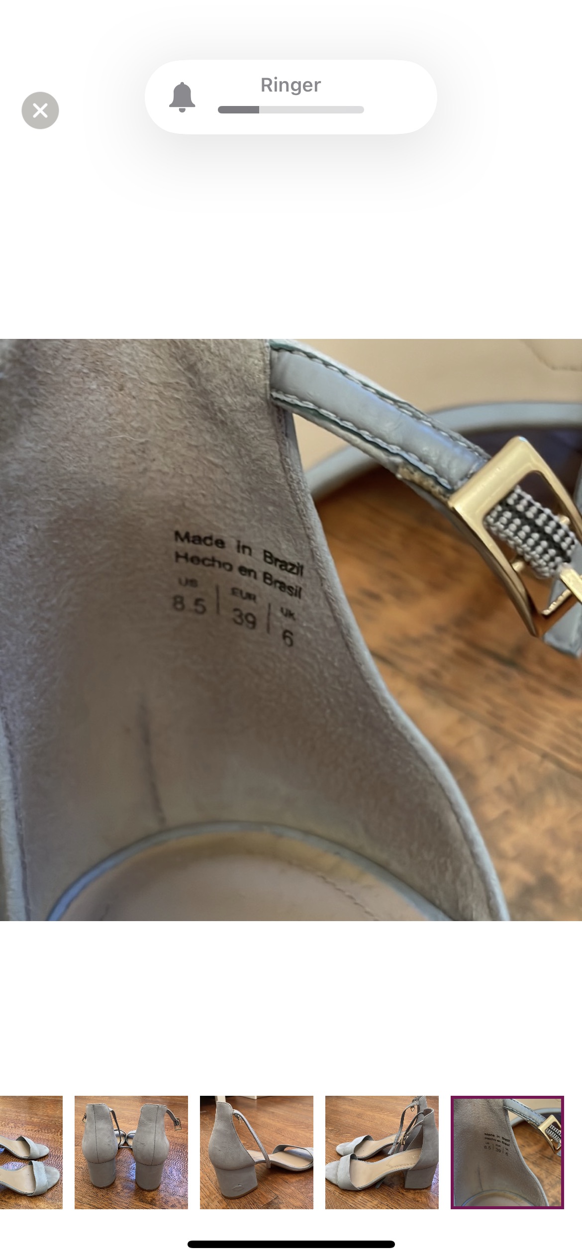 Baby blue Aldo heels image indicator(6)