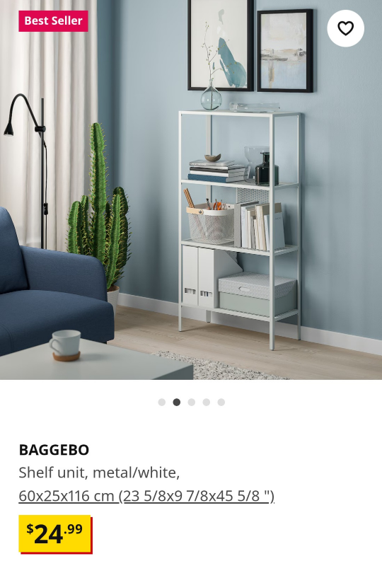 Shelf Unit - color white