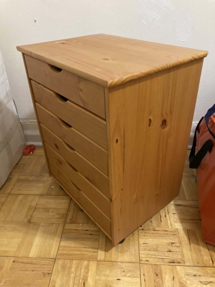 Solid Wood Roll Cart #freecycle