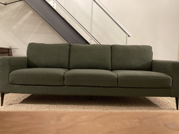 Structube three-seater sofa, forest green - photo 4