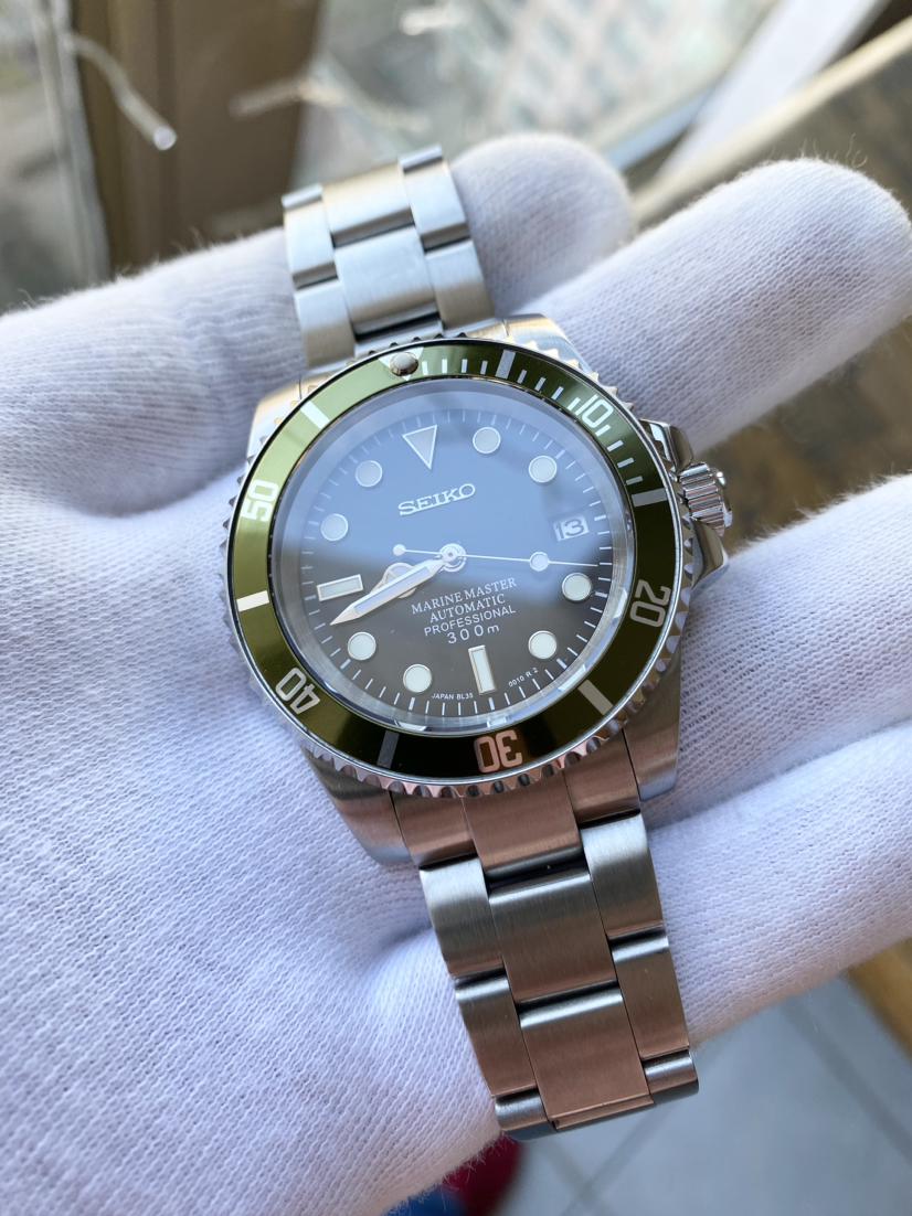 Seiko Custom Mod 40MM NH35a Automatic Dive Watch image indicator(2)