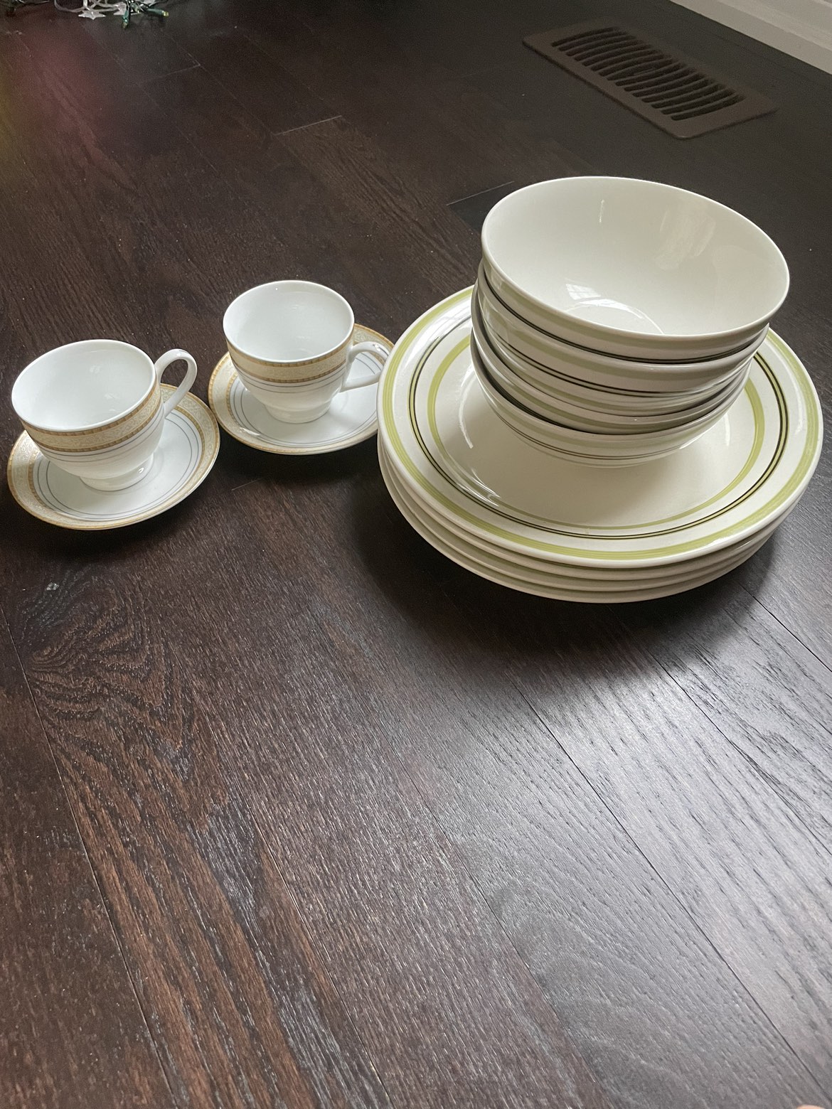 Porcelain plates , bowls and cup soccers thumbnail