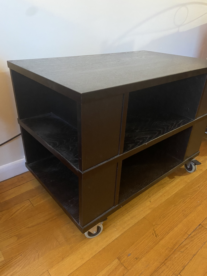 Black TV stand with Wheels - photo 2