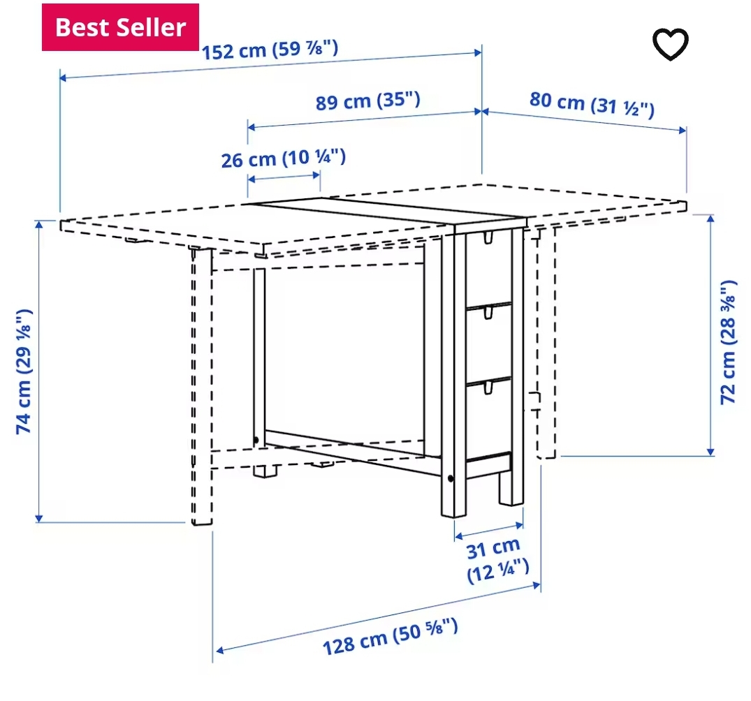 Ikea Norden Gateleg Table 🥕 - photo 2