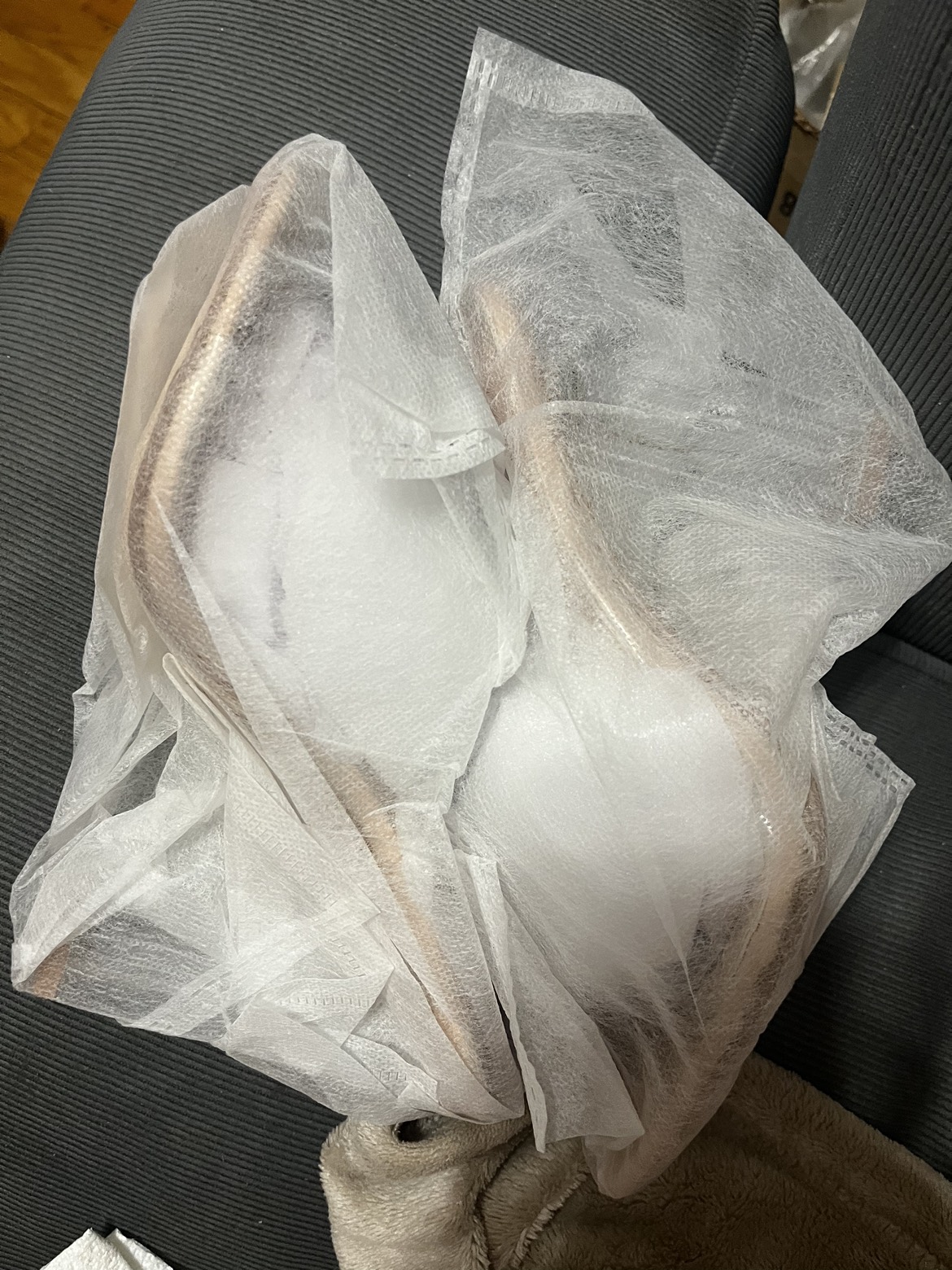 Brand new open toe strapless high heel shoe image indicator(6)