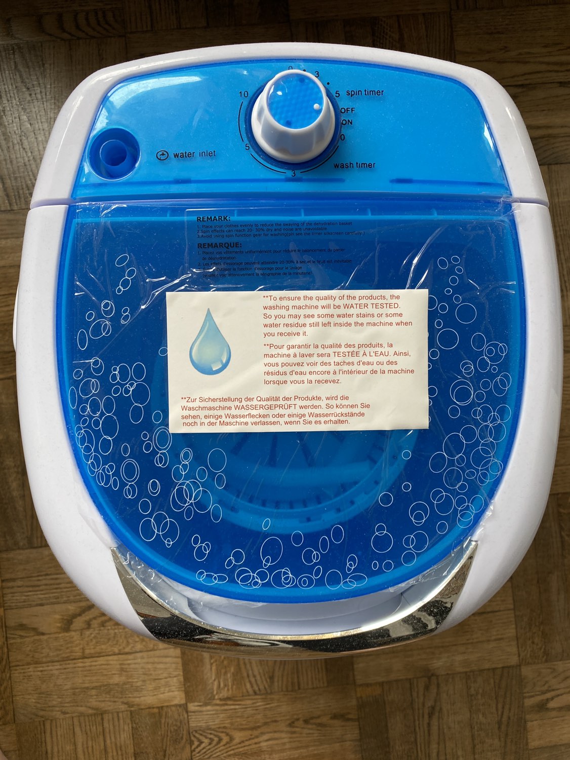 COSTWAY Portable Mini Washing Machine with Spin Dryer thumbnail