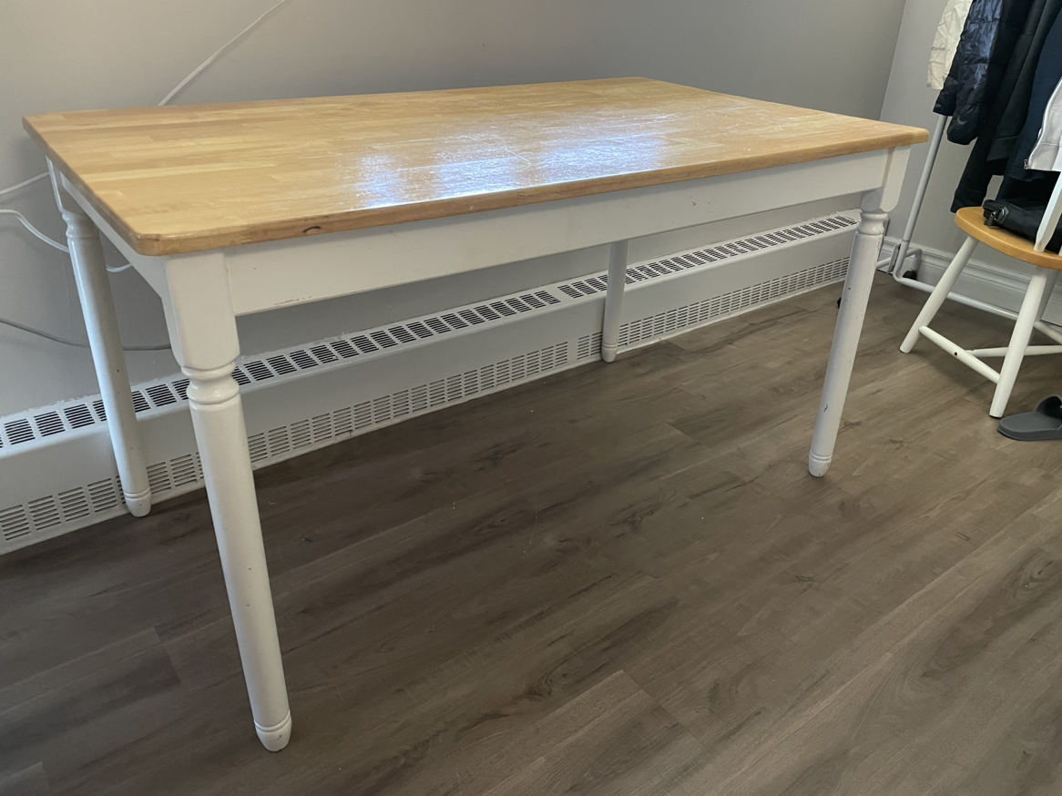 Table and 4 chairs