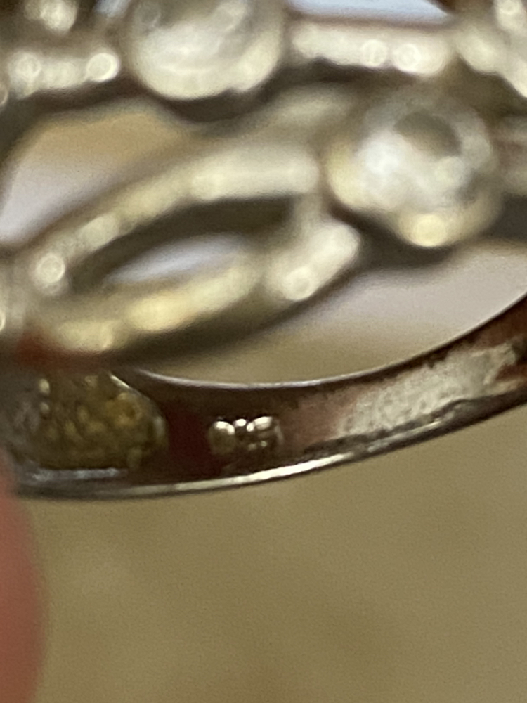Size 7 Sterling Silver Ring with Diamonelle image indicator(3)