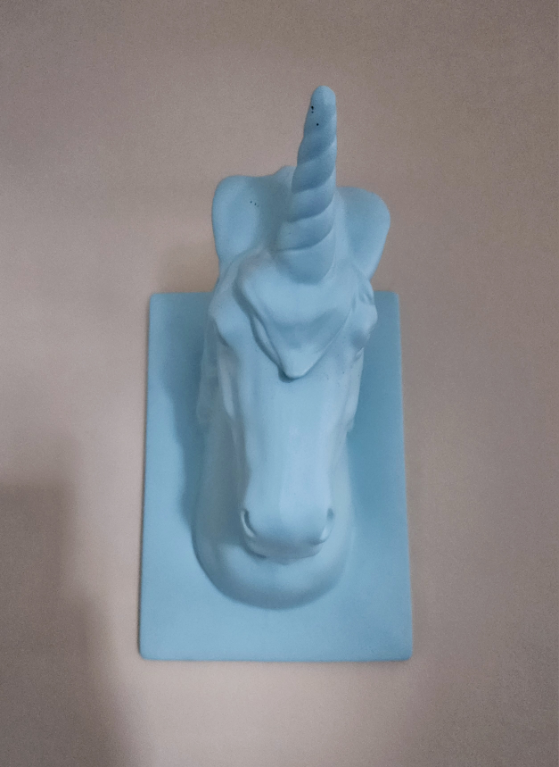 Unicorn head ceramic wall decor - photo 2