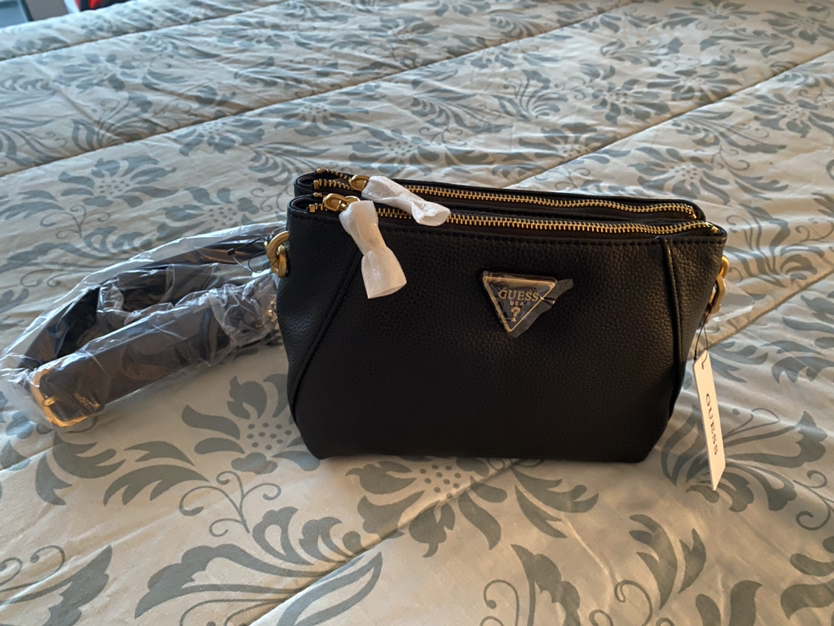 Laryn Pebbled Dual-Zip Crossbody