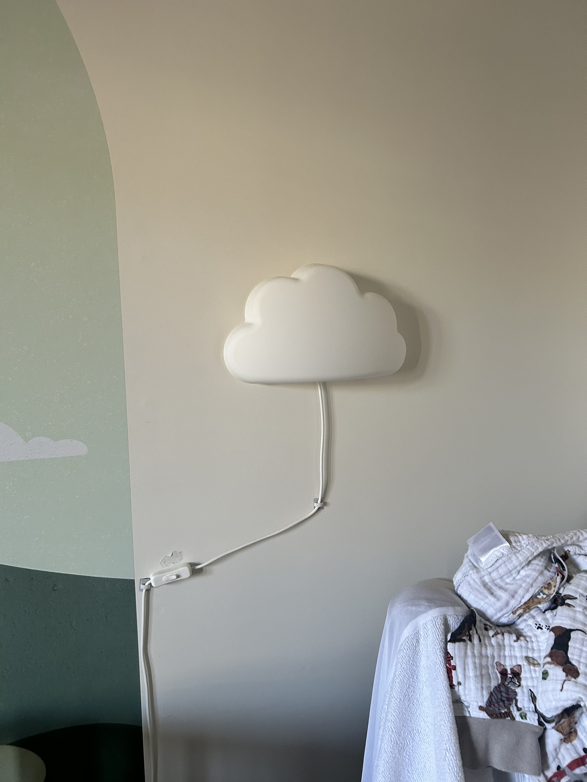 Cloud lamp & shelf
