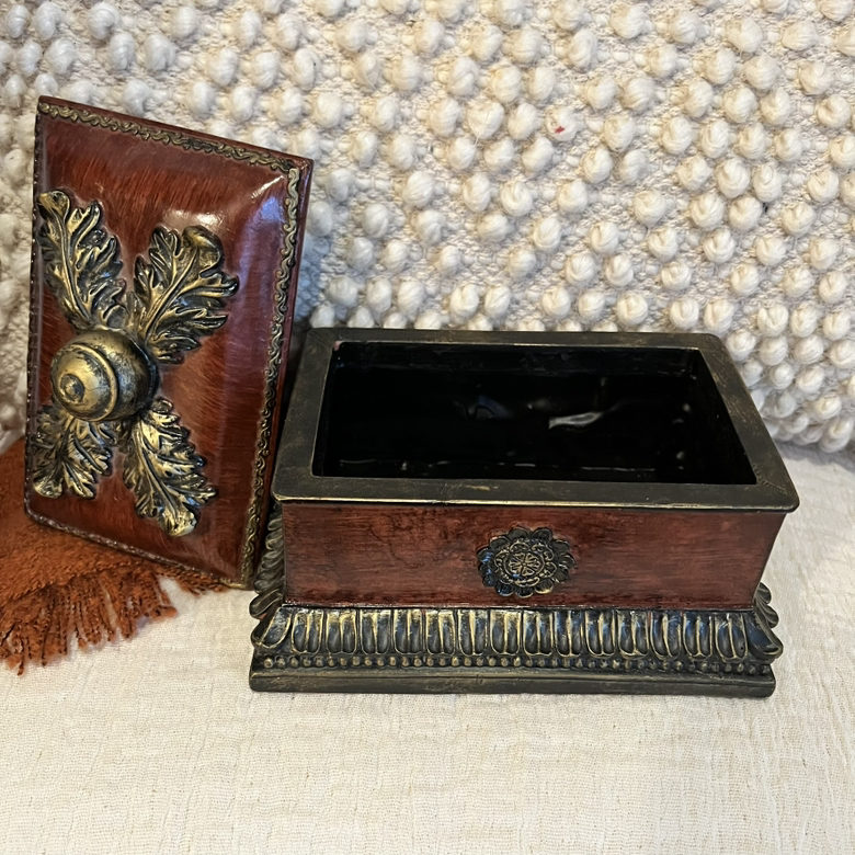 Decorative Trinket, Jewelry Box with Lid - photo 2
