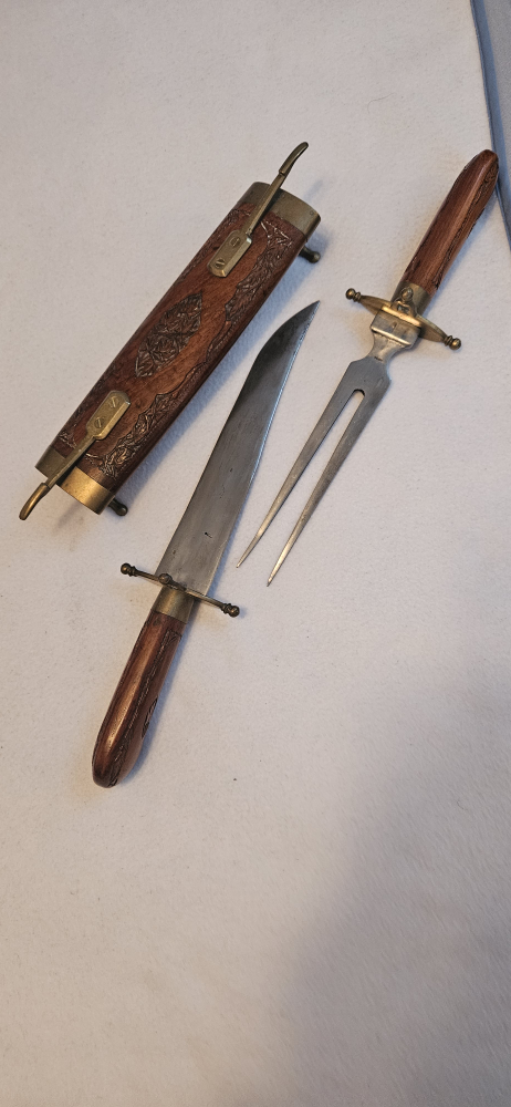 Vintage carving set from India - photo 3