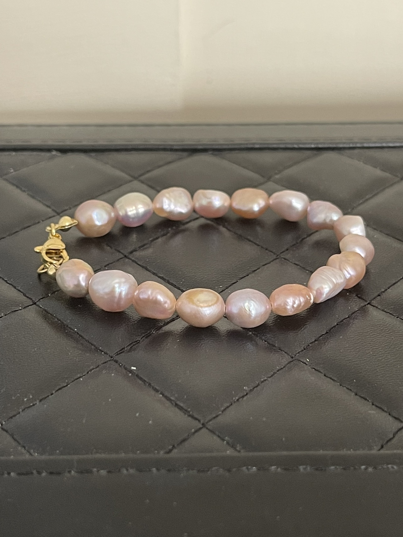 Pink pearl bracelet thumbnail