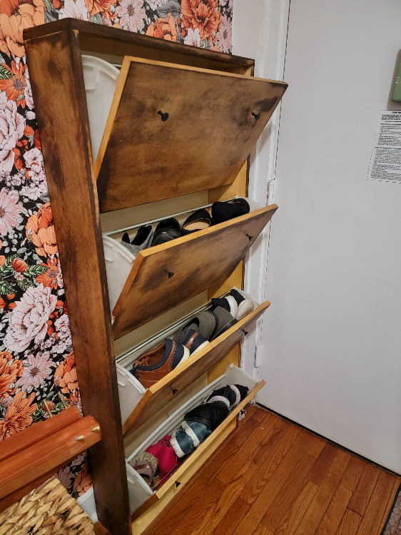Rustic Shoe Cabinet/cubby/organizer - photo 3