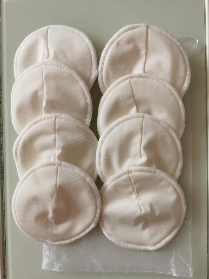 8 Organic Washable Absorbent Nursing Breast Pads thumbnail