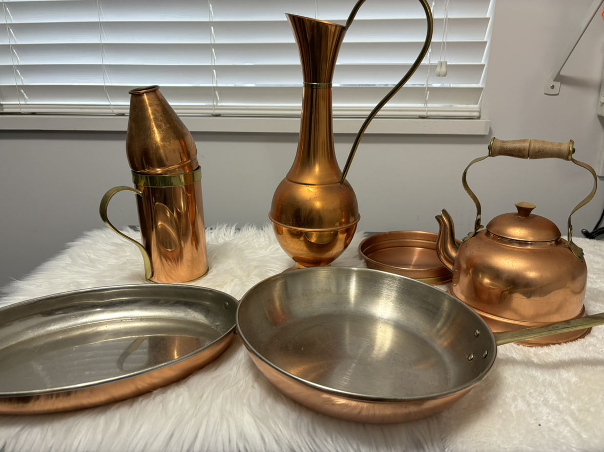 6 piece Copper Set