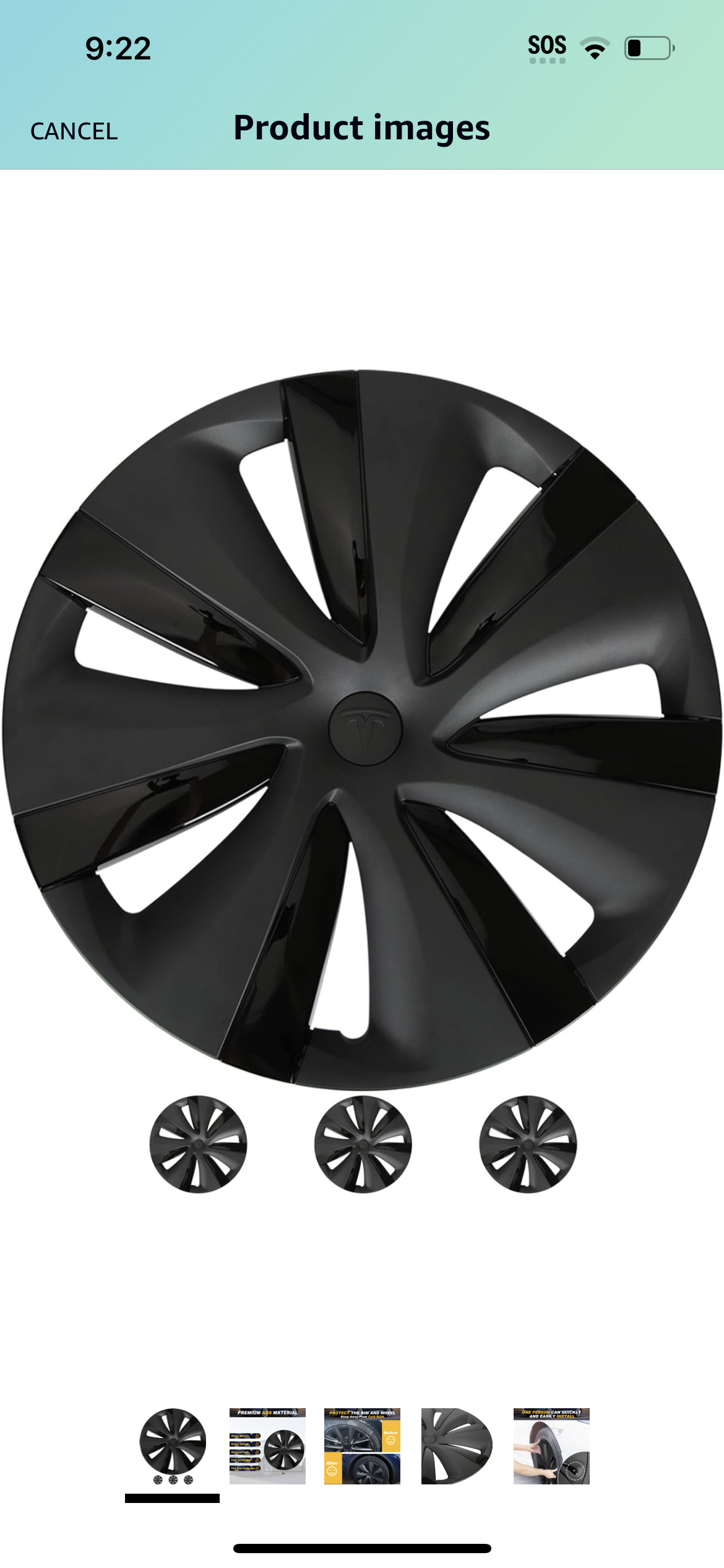 Wheel covers for Tesla model Y #400 thumbnail
