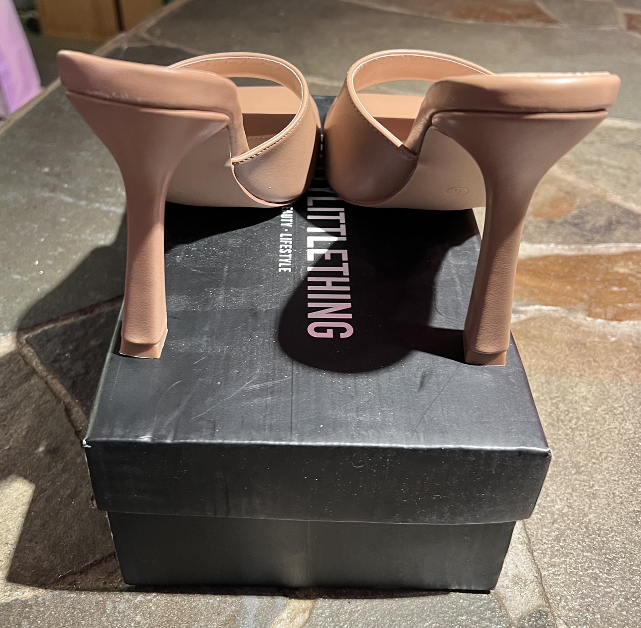 Pretty Little Things Camel Square Toe Heels (Women’s 6)(BNIB) image indicator(4)