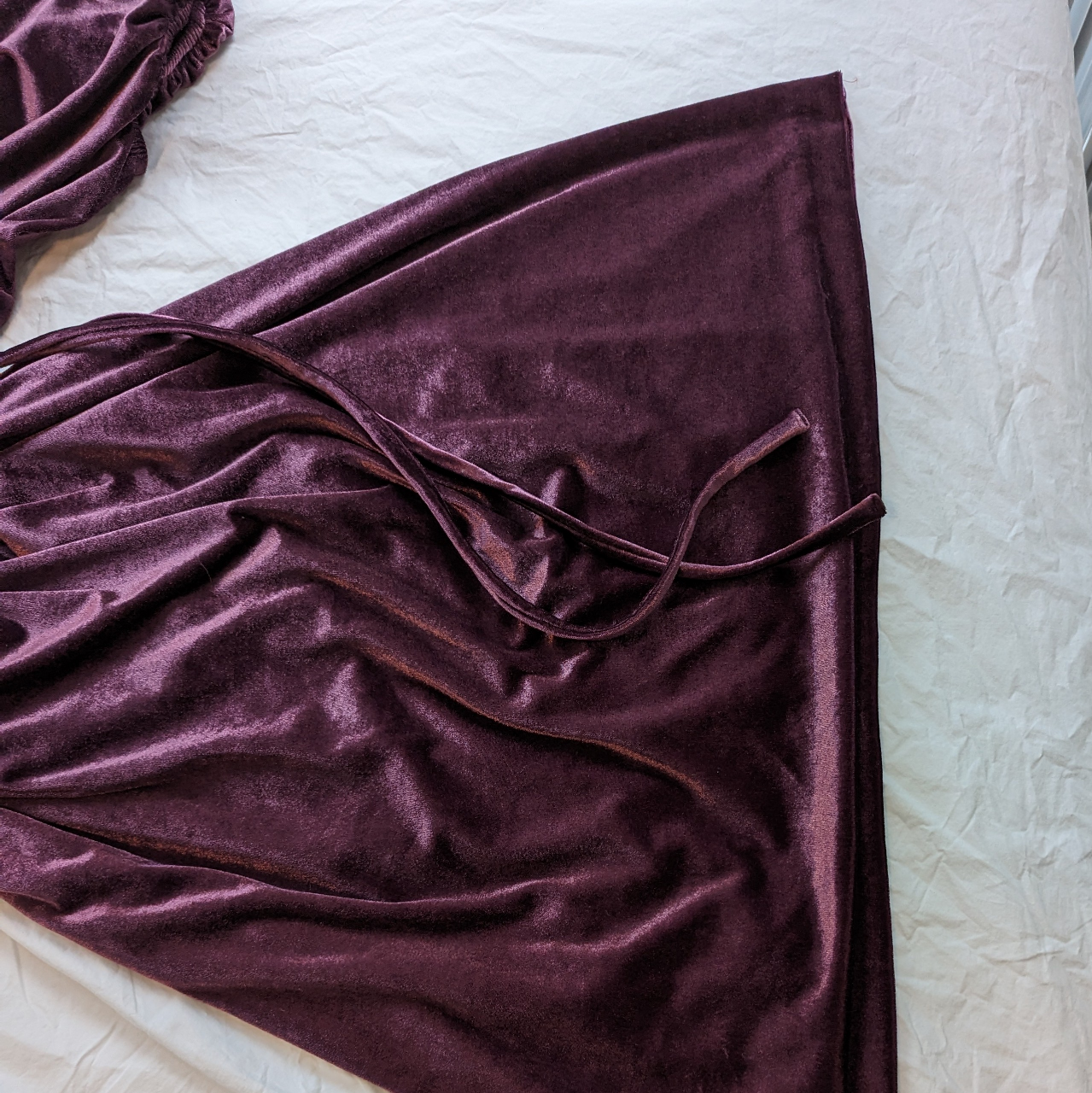 Violet Purple Velvet French Connection Goth Coquette Cute Dress - photo 4