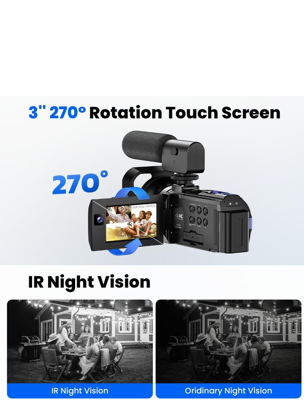 4K Ultra HD Handheld Camcorder image indicator(3)