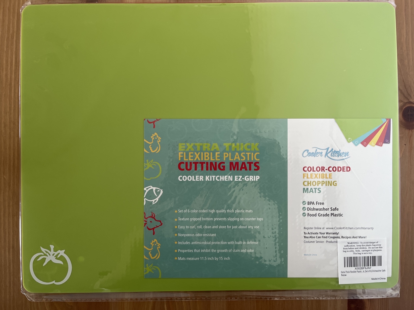 6 cutting boards (colorful flexible plastic) thumbnail